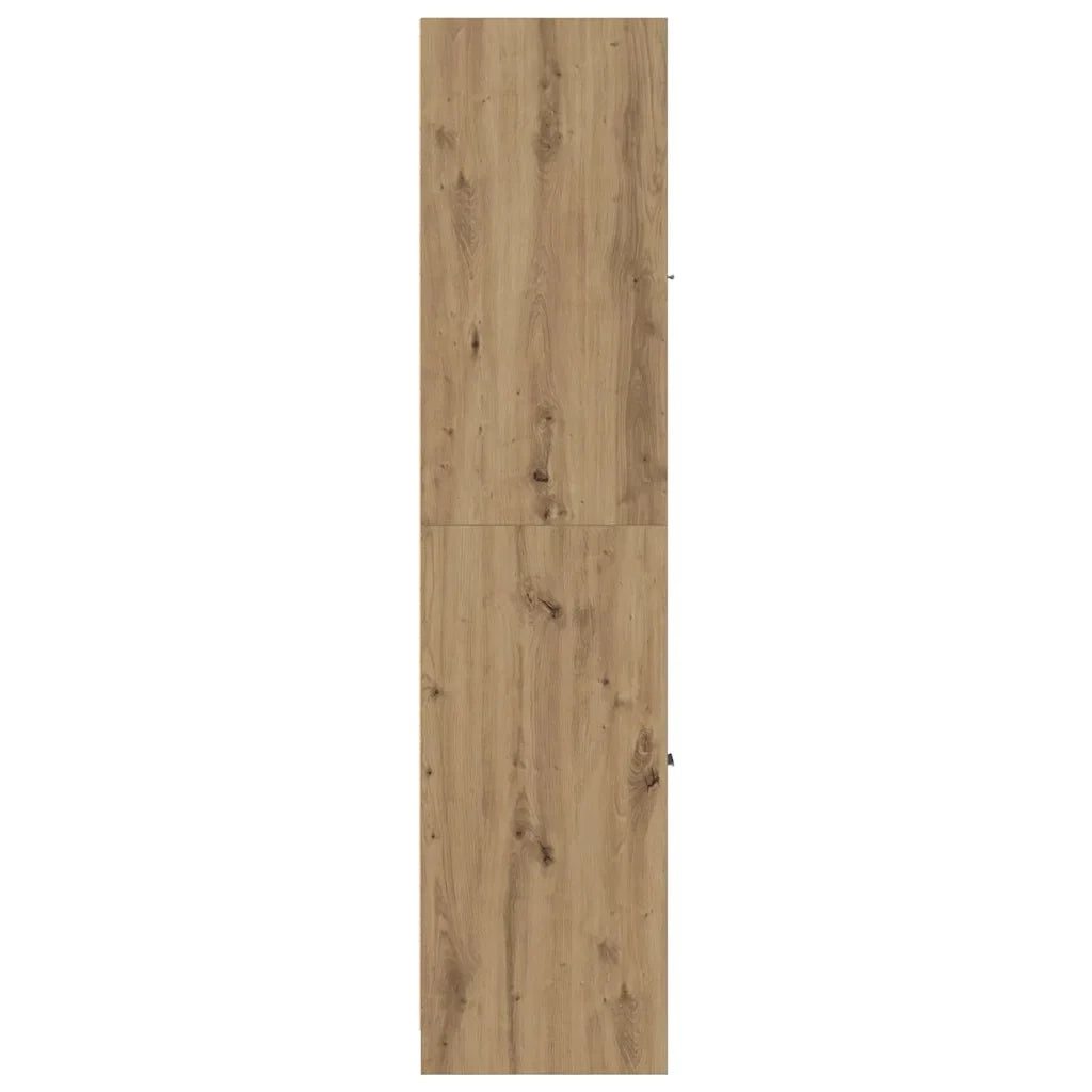 Mobiletto da farmacia classico con 4 cassetti 30 x 41 x 174,5 cm pratico per riporre oggetti in ufficio finitura in rovere ingegnerizzato realizzato artigianalmente 02_0055657
