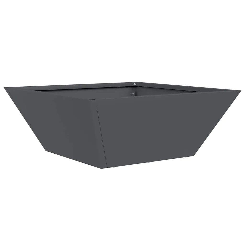 Vaso da giardino-Fioriera da Esterno-Contenitore per Piante Antracite 40 x 40 x 15 cm