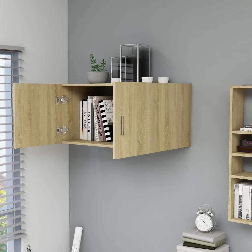 Armadietto da Parete Rovere Sonoma 80x39x40cm Legno Multistrato CFW8651504