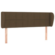 Testiera | Testata ad Orecchio Marrone Scuro 147x23x78/88 cm in Tessuto