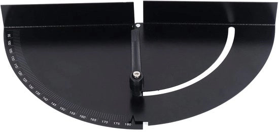 Grado di inclinazione variabile per lavorazione del legno - Grado di inclinazione 180 gradi - Progetto a vite - Nero - Materiale duraturo - Livellatore di angoli