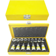Trade Shop - Kit Chiavi A Bussola Torx Maschio E Femmina Helved Da 16pz Cromovanadio Hld10118 -
