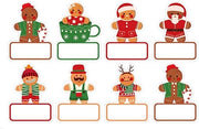 Sticker per Bambino da 20 - Decorazioni per Natale - Etichette per Regali con Scrittura