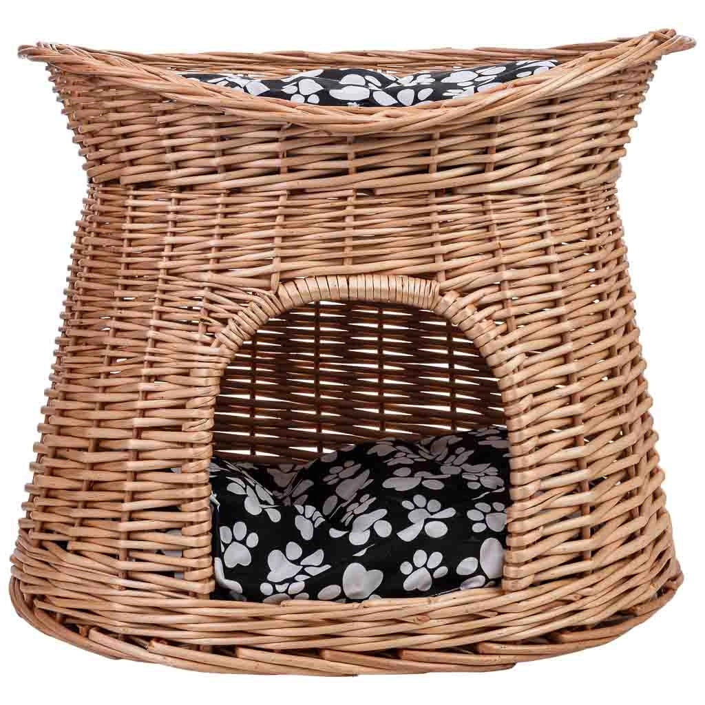 Cuccia in vimini per animali 60x45x48cm