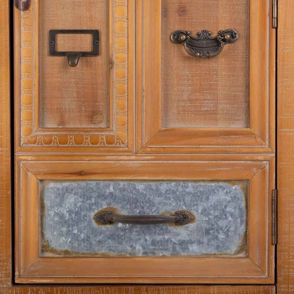 Cassettiera in legno 80x37x155h cm
