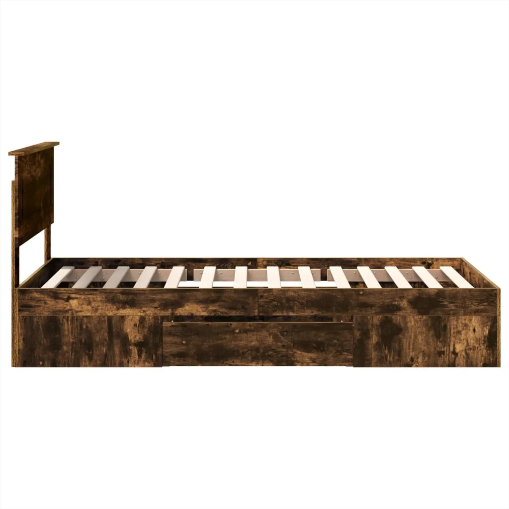Struttura del letto Rovere fumé 90 x 200 cm Legno multistrato 3408806