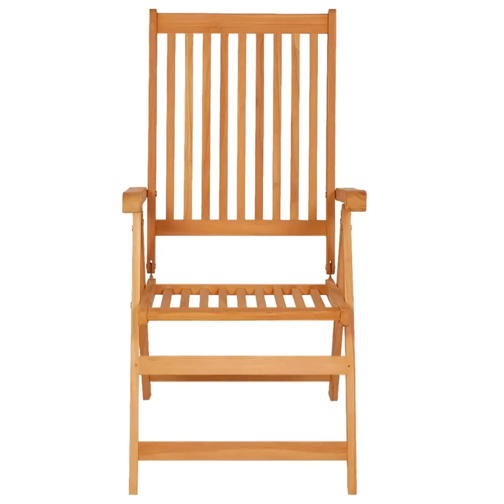 Sedie Giardino 2 pz con Cuscino Rosso a Quadri Massello di Teak 3062389