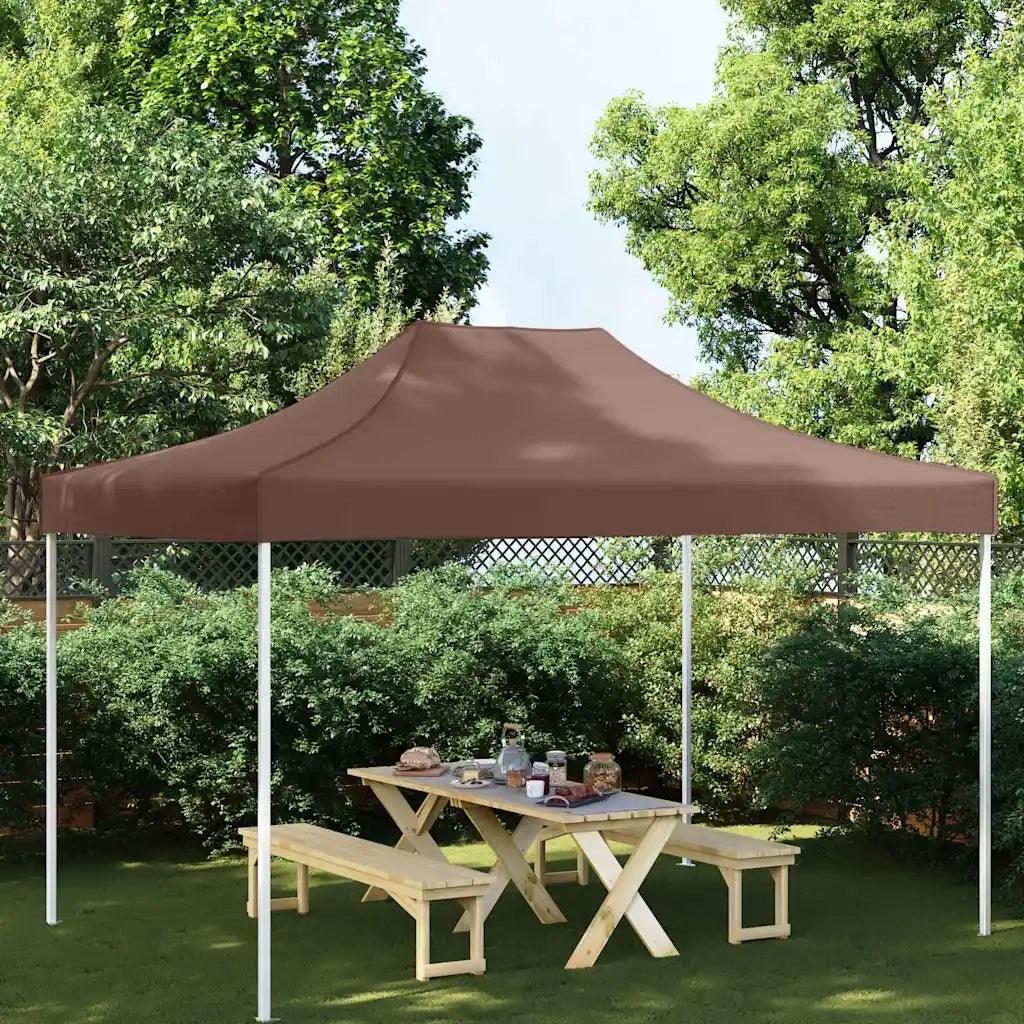 Tetto per Tendone per Feste 4x3 m Marrone 270 g/m2 CFW1251231