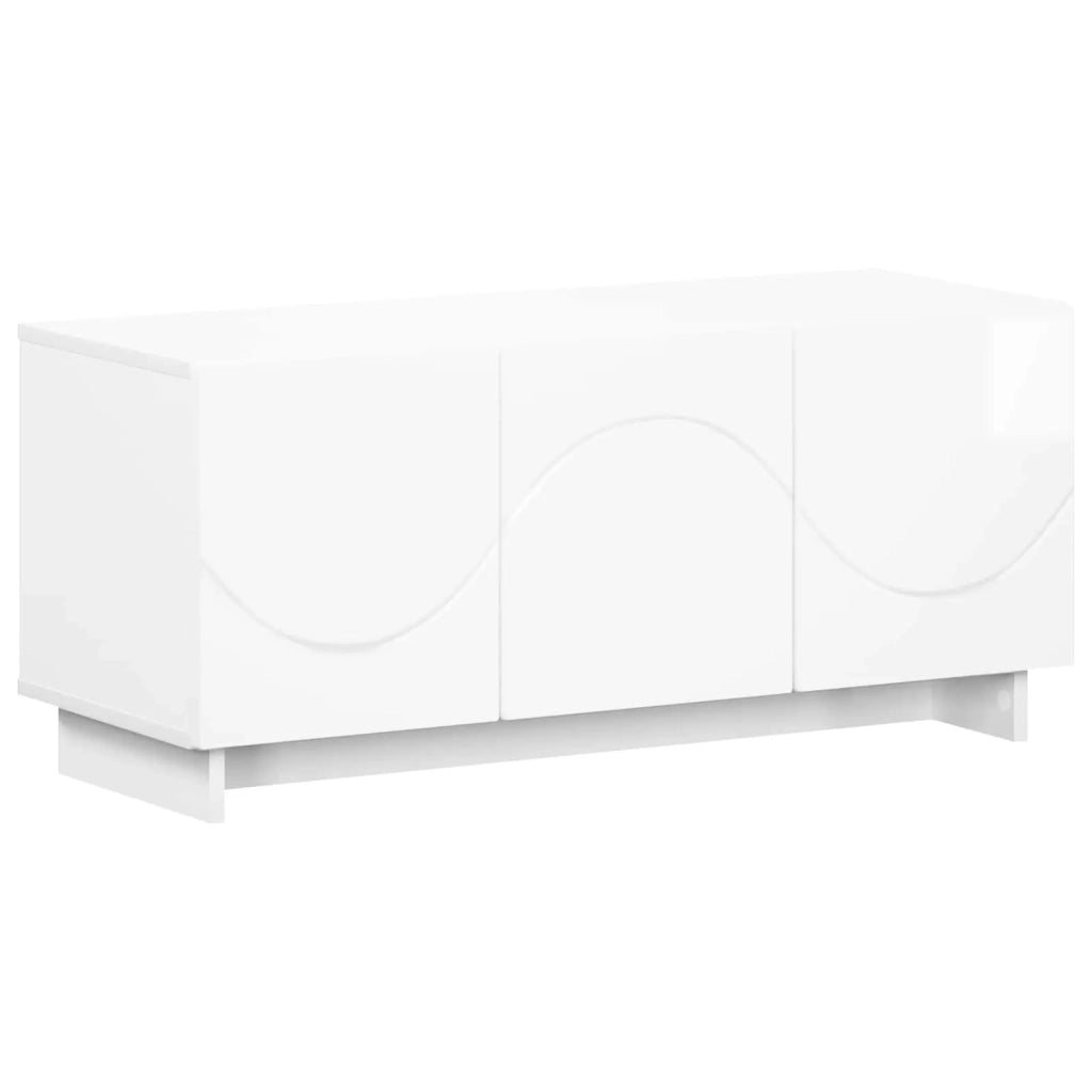 Supporto TV 90 x 34.5 x 40 cm Bianco Lucido 8011571