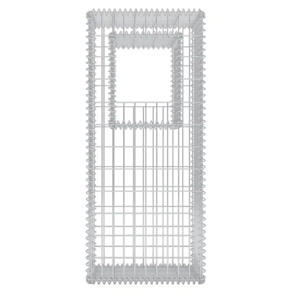 Pali/Fioriere in Gabbione 2 pz in Rete Acciaio 50x50x120 cm CFW5409965