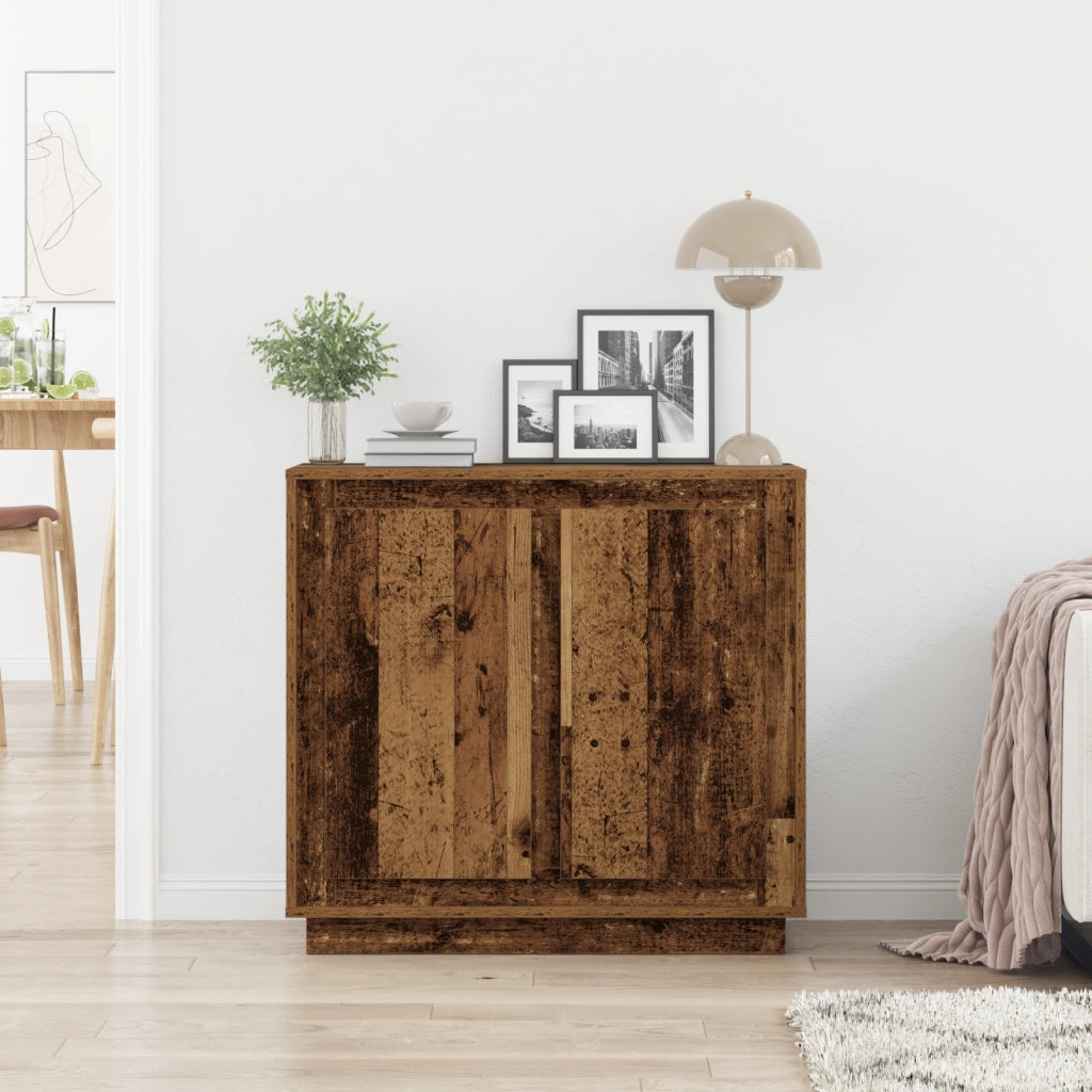 Buffet Legno Invecchiato 80x34x75 cm Legno Ingegnerizzato