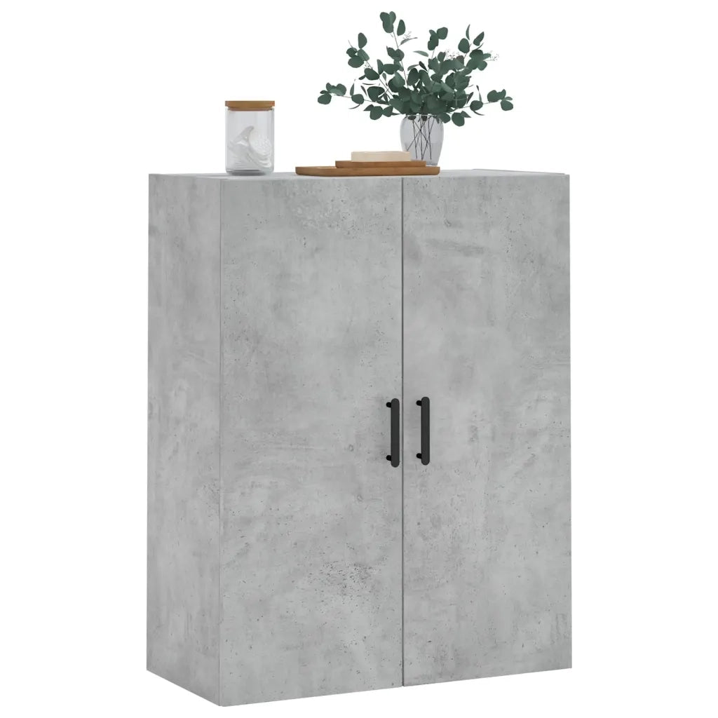 Mobile a Parete Grigio Cemento 69,5x34x90 cm 828432