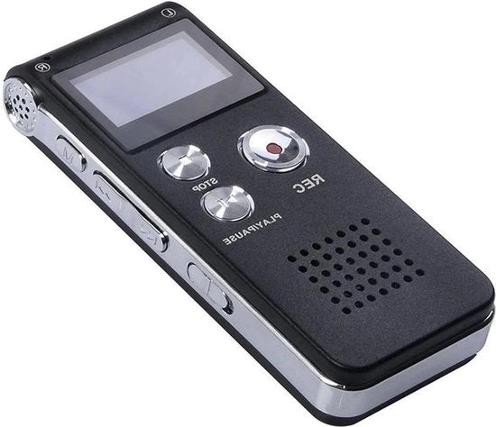 Registrazione Audio Digitale Miniatura con Memoria di 8 GB e Jack per Telefono - Dispositivo di Registrazione di Contenuto