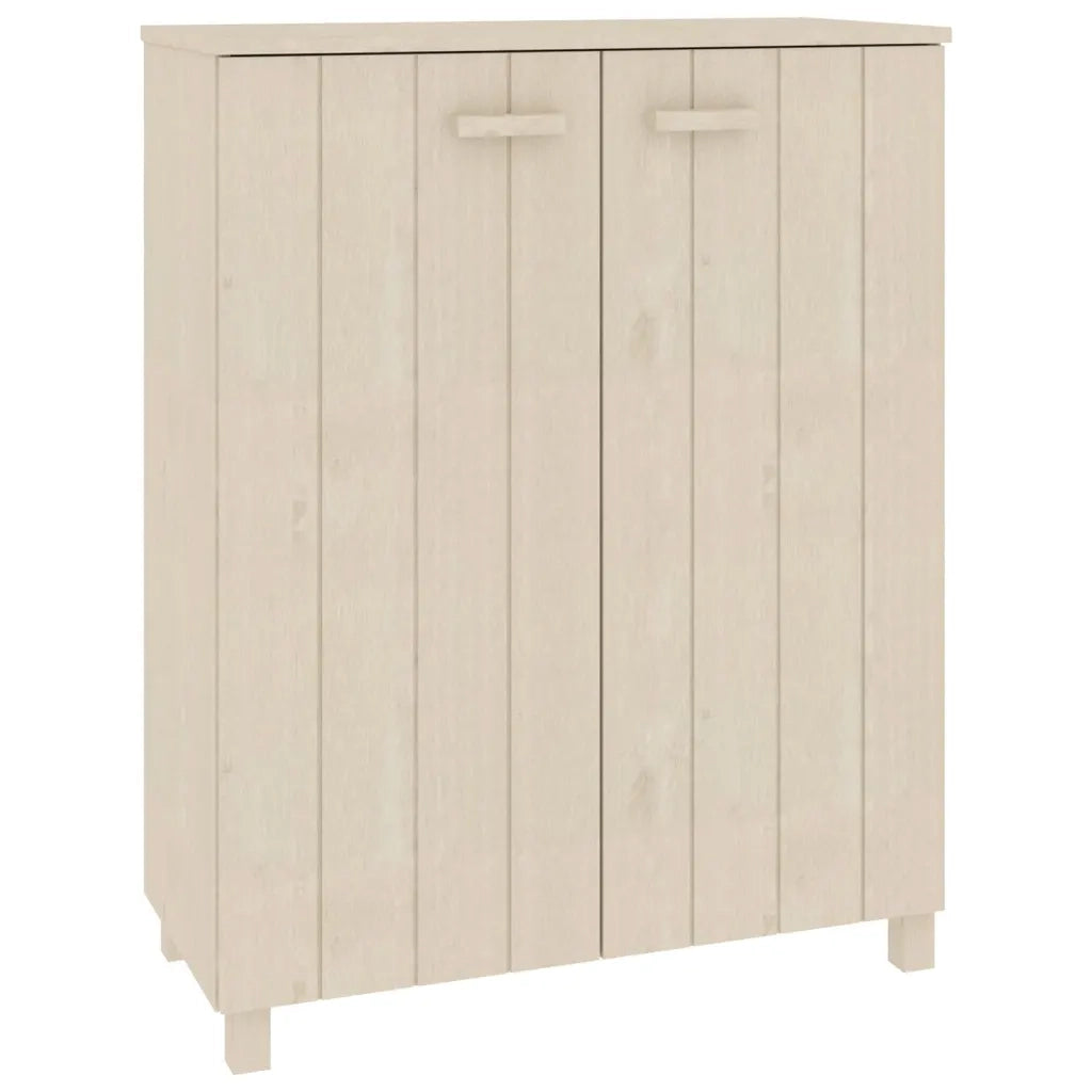 Scarpiera HAMAR ambra 85x40x108 cm in Legno Massello di Pino 340516