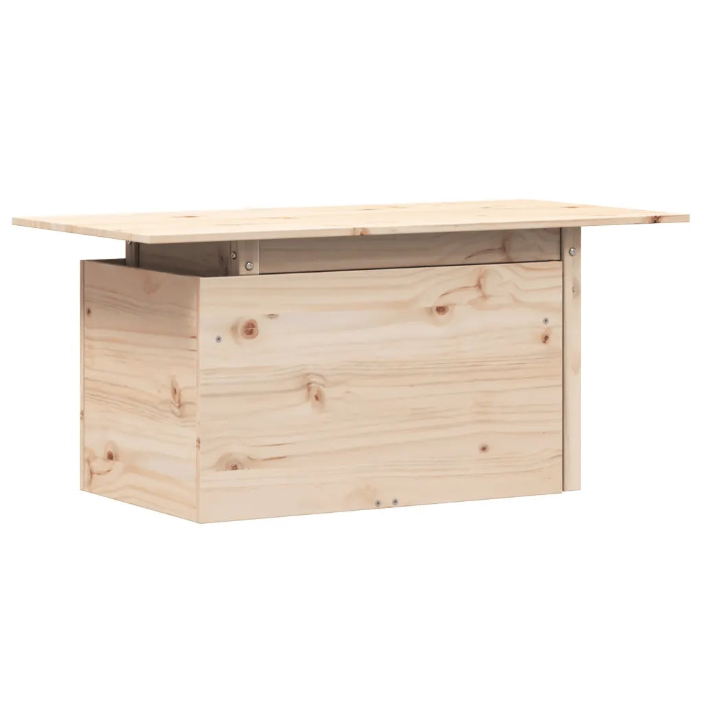 Tavolino da Giardino-Tavolo da Esterno 100x50x75 cm in Legno Massello di Pino