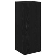 Pensile | Mobile a Parete Rovere Nero 34,5 x 34 x 90 cm Legno multistrato