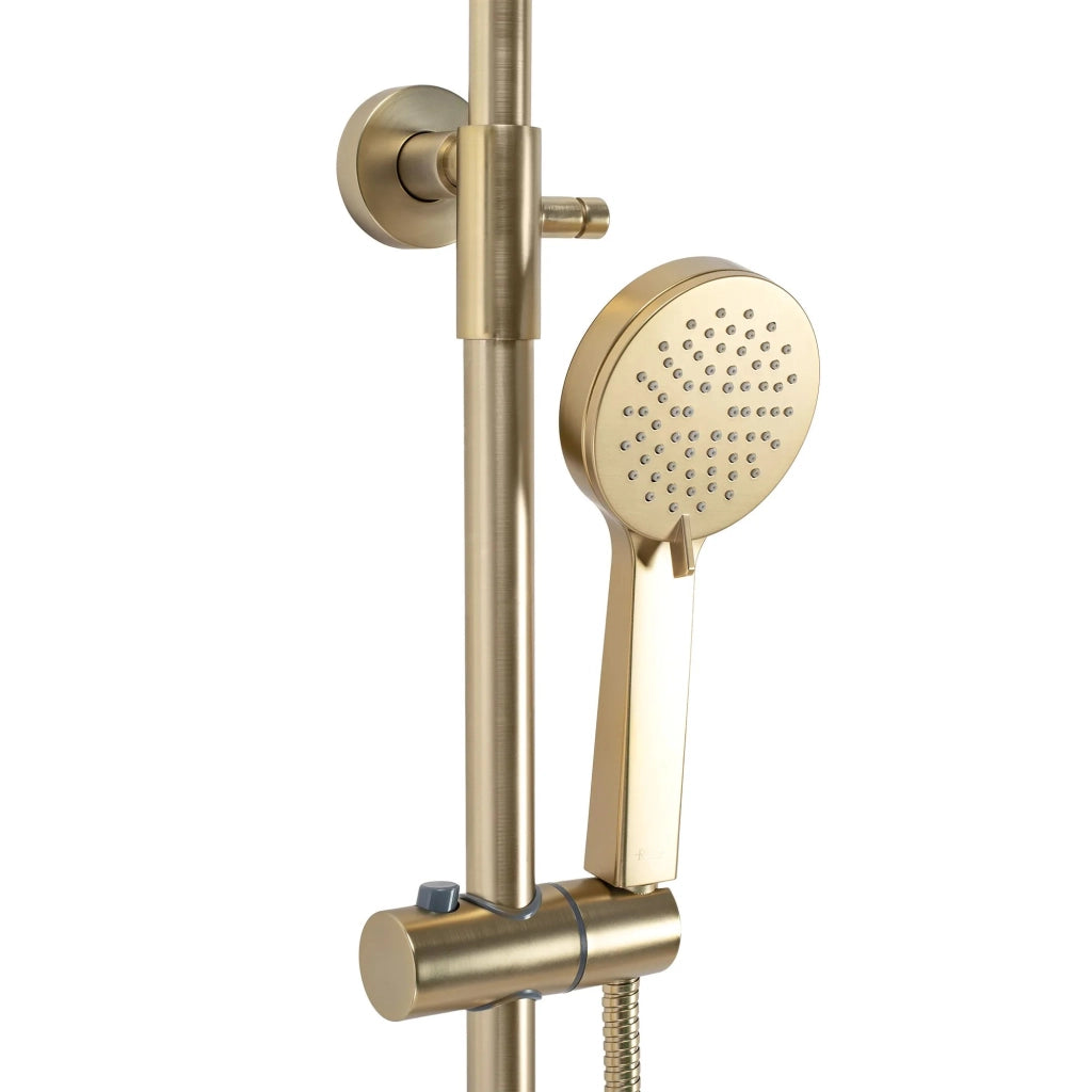 Set Doccia Con Termostato Rea Parot Brushed Gold