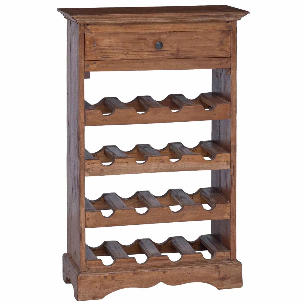 Portabottiglie 55 x 23 x 85 cm Legno di Mogano Massello 42012411