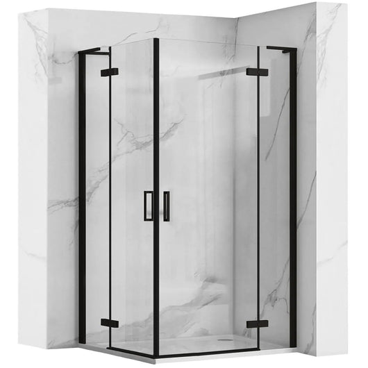 Cabina Doccia Rea Hugo Double Black 100x100