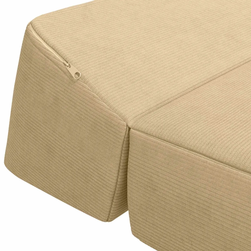 Divano Letto Pieghevole Verde Grigio 60 x 70 x 41 cm Tessuto