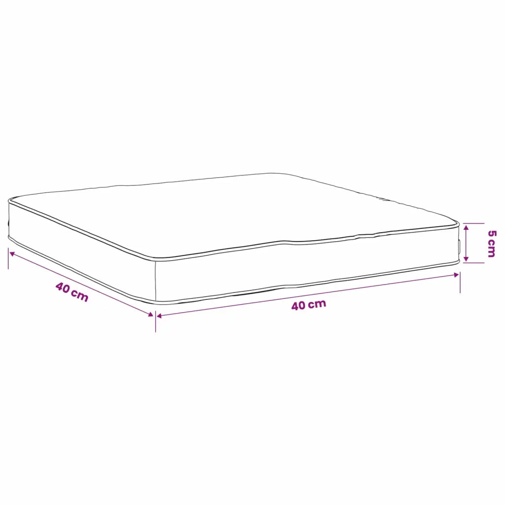 Cuscini per Sedia in 4 Pezzi VUGHT 4 pcs 100% Poliestere Crema 946220