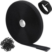 Nastro adesivo 10 m x 2,5 cm - Nastro adesivo autoadesivo - Nastro adesivo per cavi - Nastro adesivo ricucibile - Nastro adesivo con fermaglio - Lunghezza di taglio libera - Nastro adesivo a molla