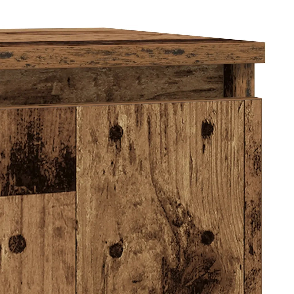 Credenza con Cassetto Legno Antico 71x35x65 cm in Truciolato 861605