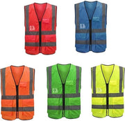Vest di sicurezza con cinturino per alta visibilità e riflessi - Vest di sicurezza per uomini e donne con striscia riflettente