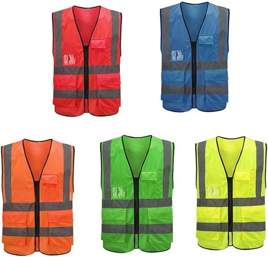 Vest di sicurezza con cinturino per alta visibilità e riflessi - Vest di sicurezza per uomini e donne con striscia riflettente