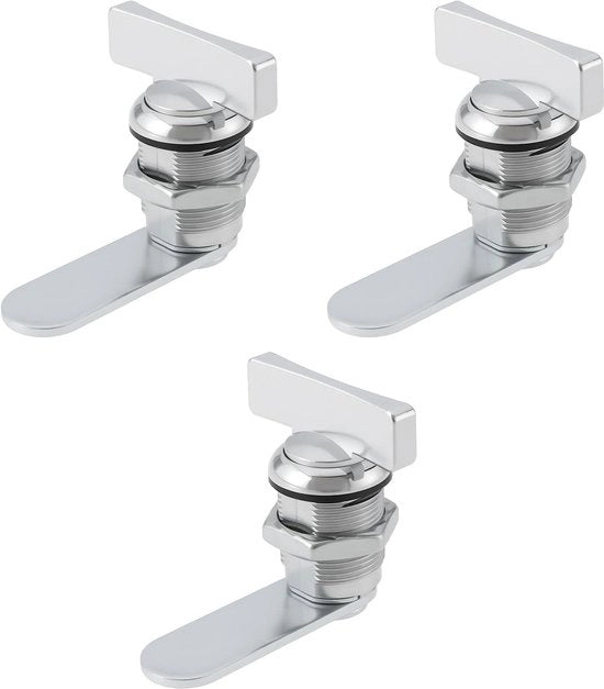 Chiave a scatto rotativa 90 gradi - Slot per mobili - Sostituto di chiusura per cassetti - Sistema di chiusura per cassetti - Adatto per M19 - Dimensioni 37,5x21,5x22mm