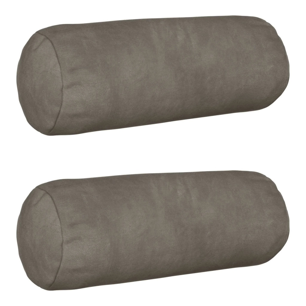 Federa 2 pcs HEERLEN Grigio Chiaro Ø 15 x 40 cm Velluto 923183