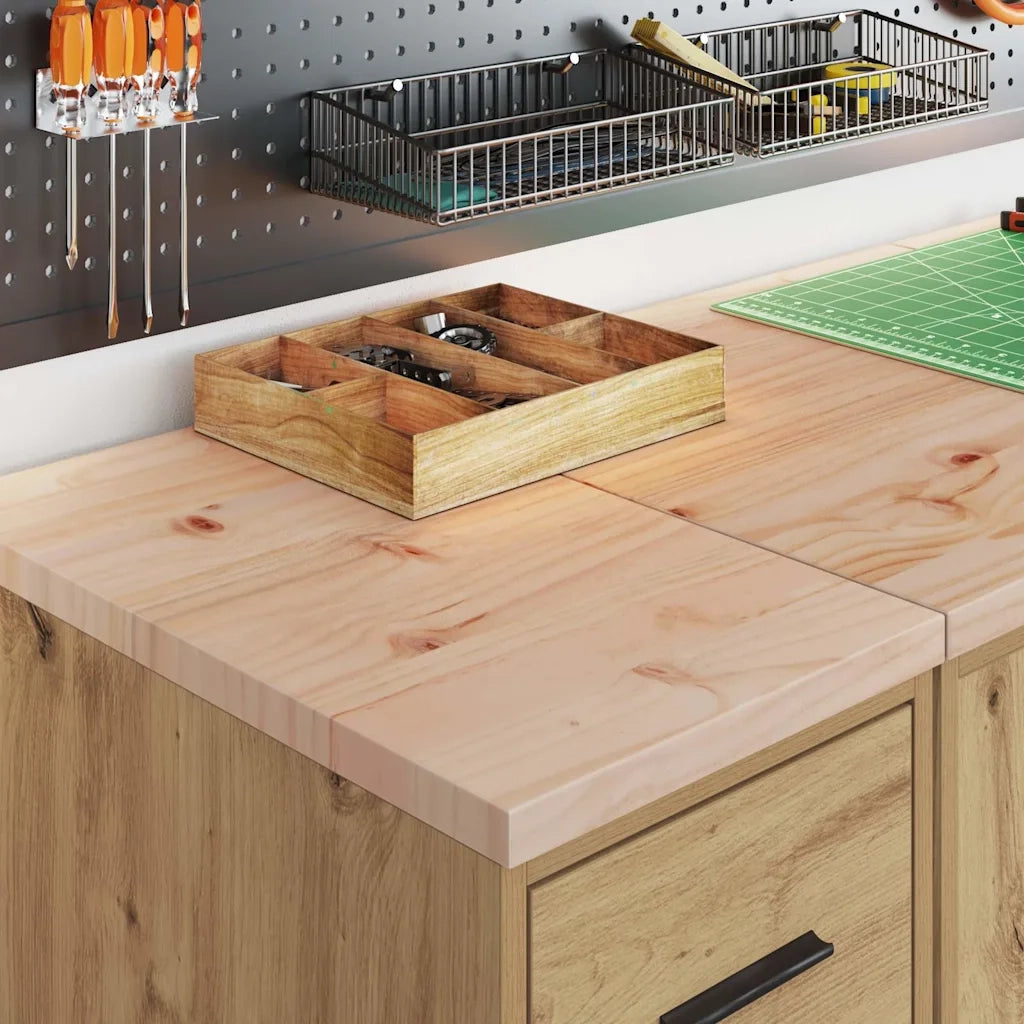 Armadi da Garage 2 pz Rovere Artigianale in Legno Multistrato CFW4459521