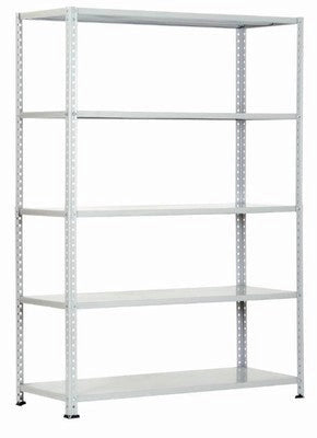KIT SCAFFALI SCAFFALE IN KIT 5 PIANI IN LAMIERA VERN. CM.80x40x200H ASTE INTERE