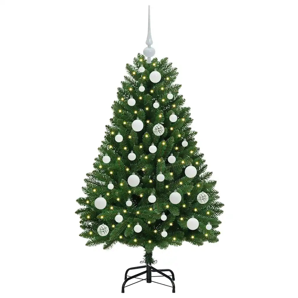 Albero di Natale | Decorazioni natalizie artificiale Verde 120 cm PVC e Metallo