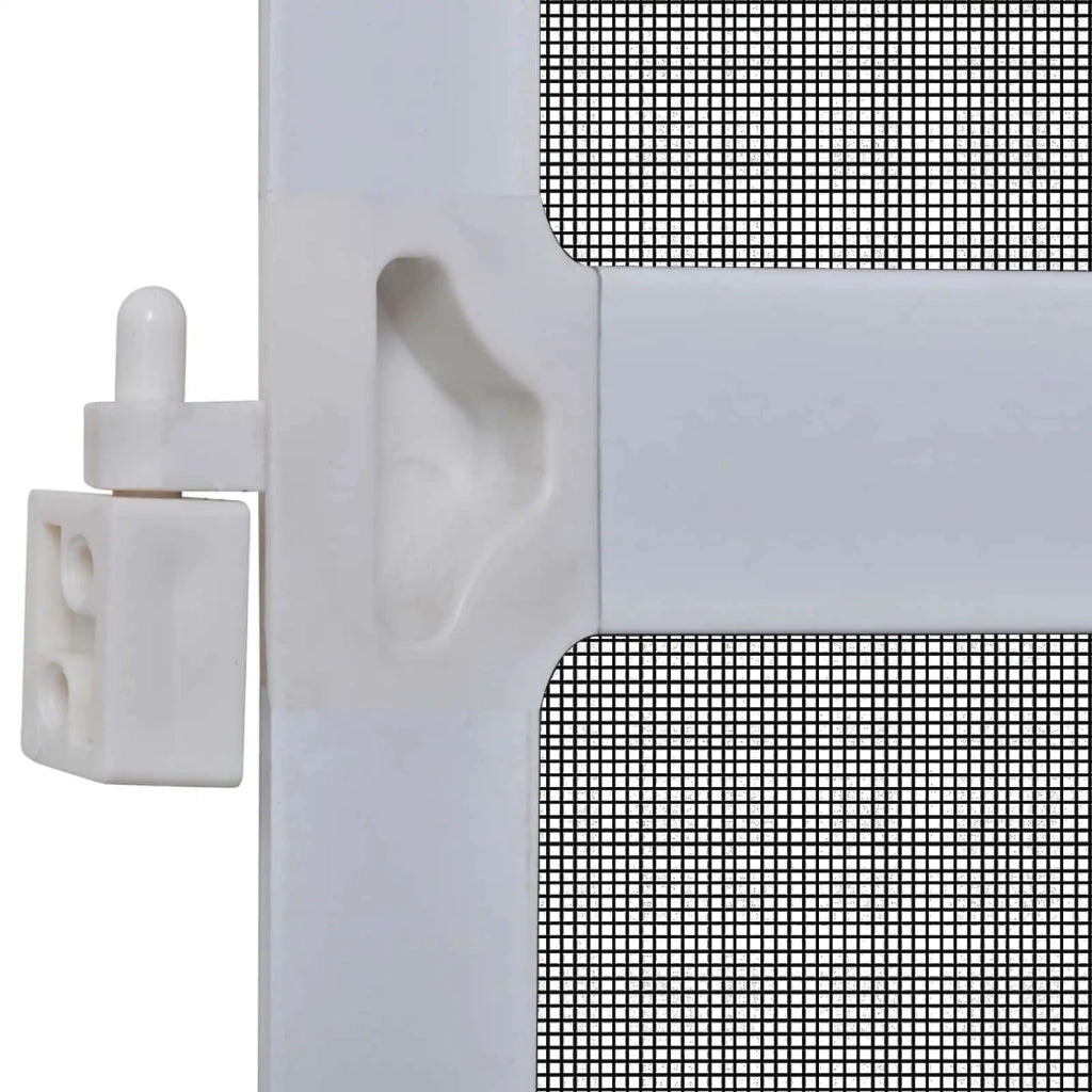 Schermo Insetti a Battente Bianco e Nero 120 x 240 cm CFW3762145