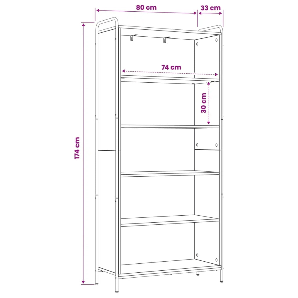 Armadio per Libri 55,5 x 33 x 174 cm Legno ingegnerizzato 3434084