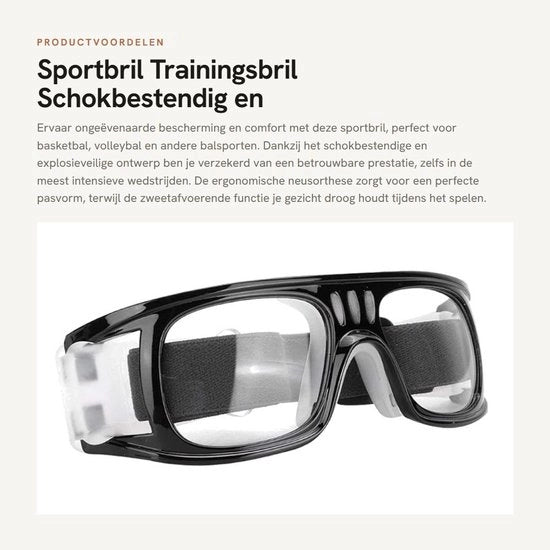 Scherma Sport - Visiera Antishock - Occhiali da Allenamento - Occhiali di Protezione - Ortesi Nasali Ergonomiche - Doppia Vetrata - Alta Risoluzione - Occhiali di Sicurezza