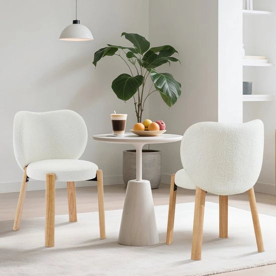 Sedia Lounge - Legno di Quercia - Forma Cuore - Rivestito - Struttura in Metallo