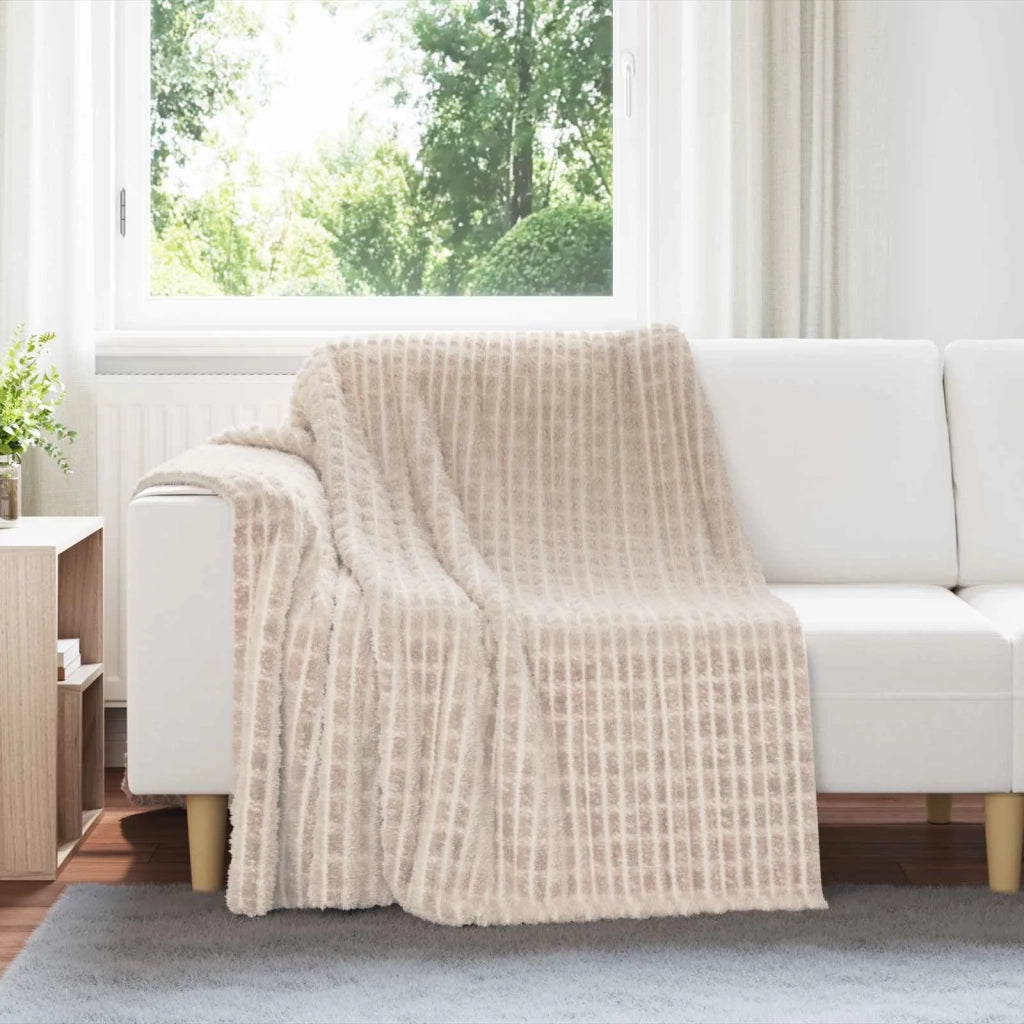 Coperta Beige 200 x 150 cm Panno