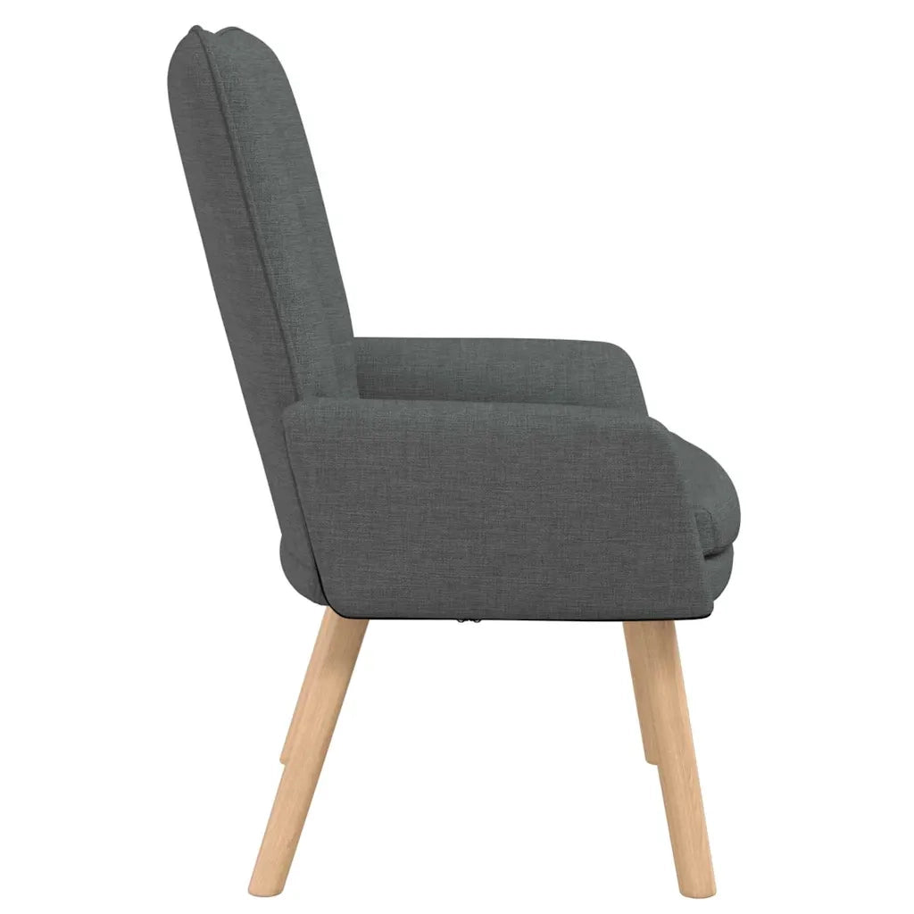 poltrona Grigio scuro 63 x 67 x 94 cm Tessuto e compensato 42001825