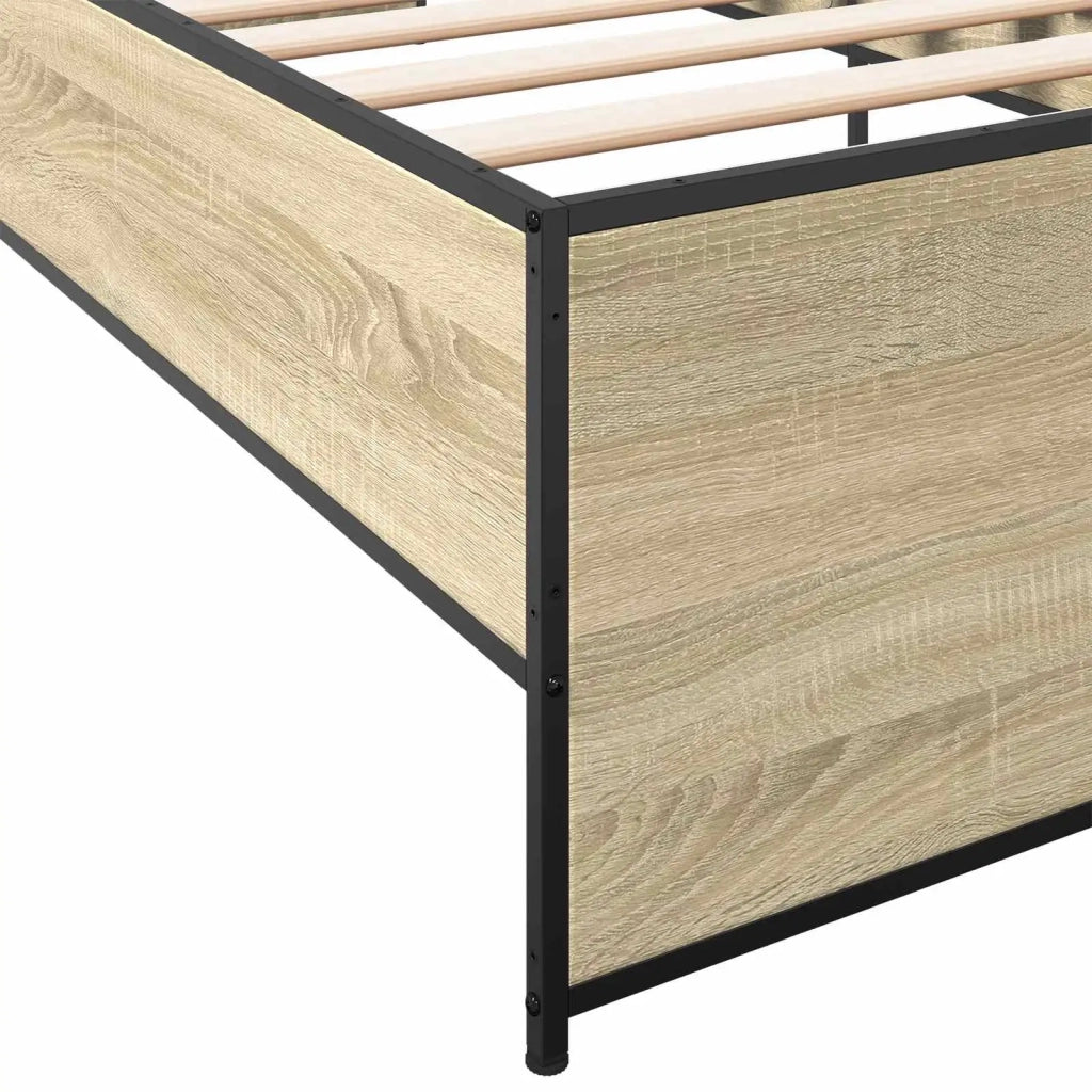 Struttura del letto-Giroletto Rovere Sonoma 80 x 200 cm 371500