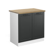 Vicco Mobile lavello cucina Antracite casa di campagna 80 cm , PL Rovere