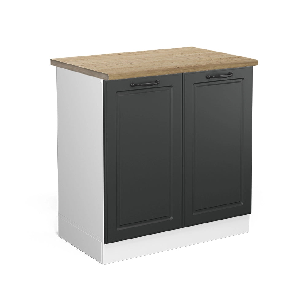 Vicco Mobile lavello cucina Antracite casa di campagna 80 cm , PL Rovere