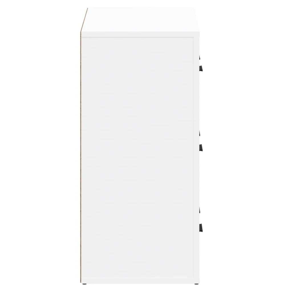 Buffet credenza cassettiera armadio mobile contenitore organizer cucina soggiorno salotti set da 2 legno ingegnerizzato bianco 02_0036687