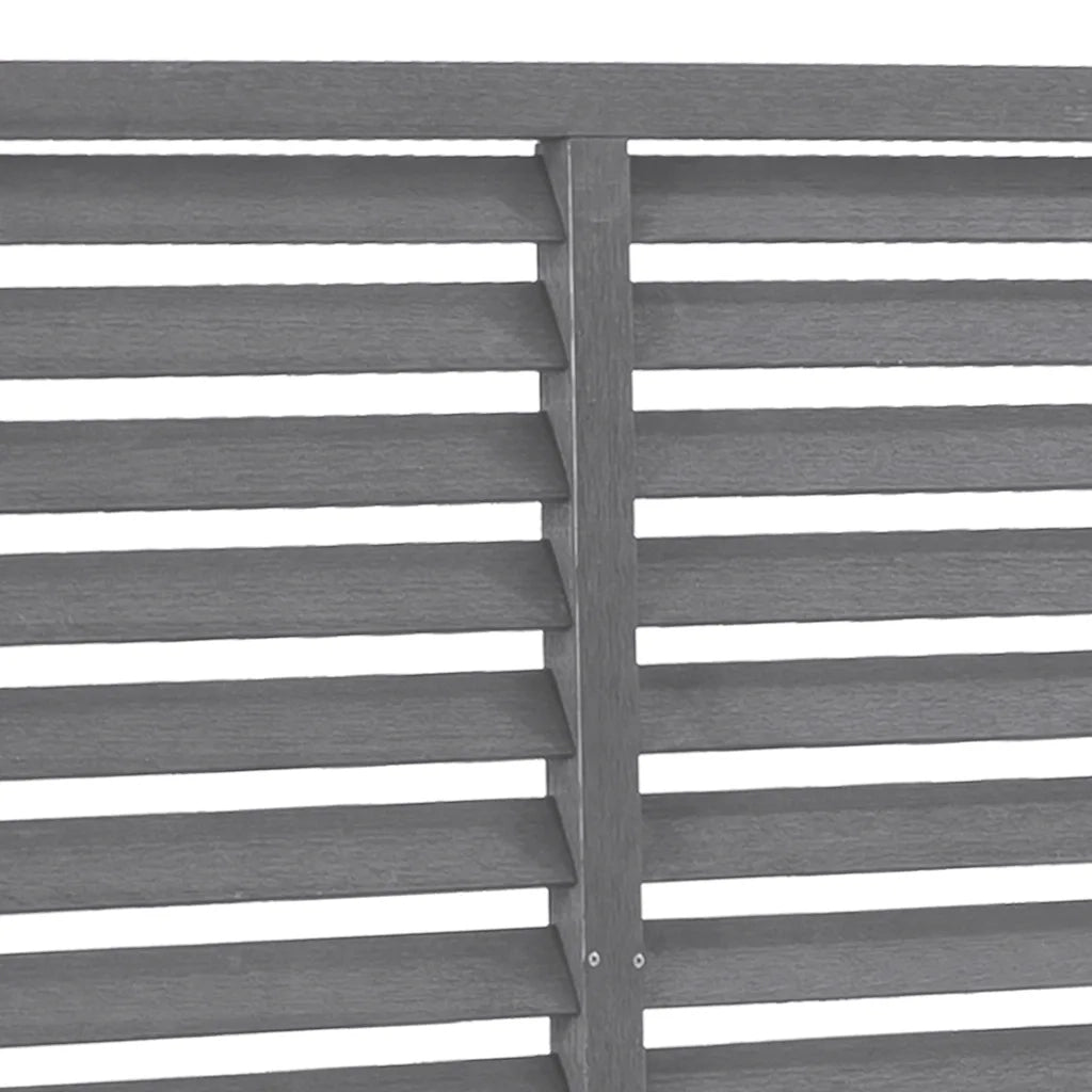 Recinzione a Persiana in WPC 180x180 cm Grigia 318107