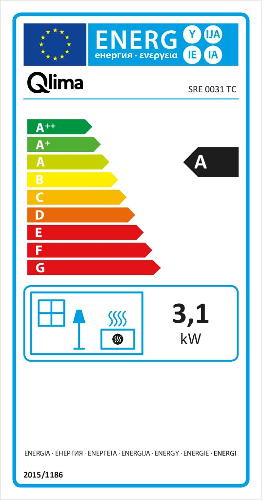 STUFA A COMBUSTIBILE LIQUIDO SRE 0031 TC- - cm.37x29,9x42,9h.  - peso Kg.8 - 1 pezzi QLIMA