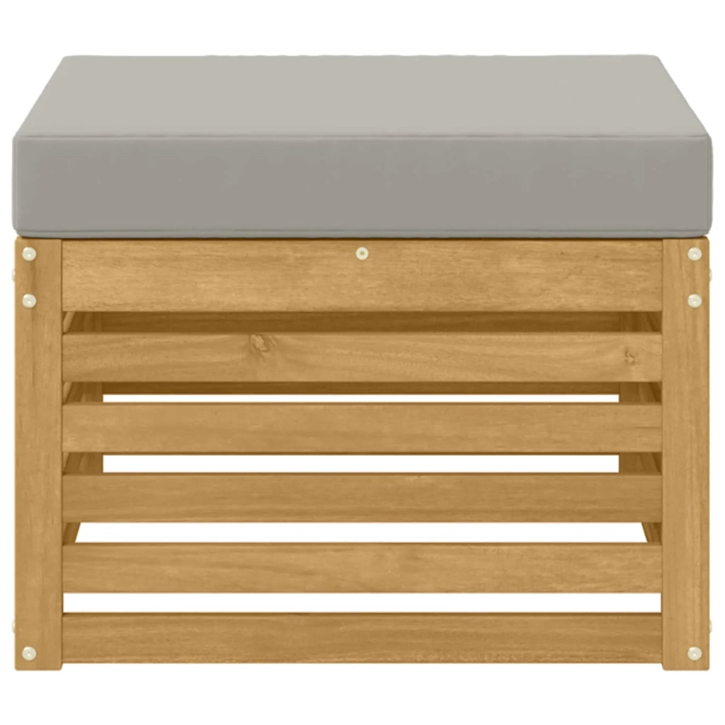 Poggiapiedi da Esterno Legno di Acacia Massello Bianco CFW4077525
