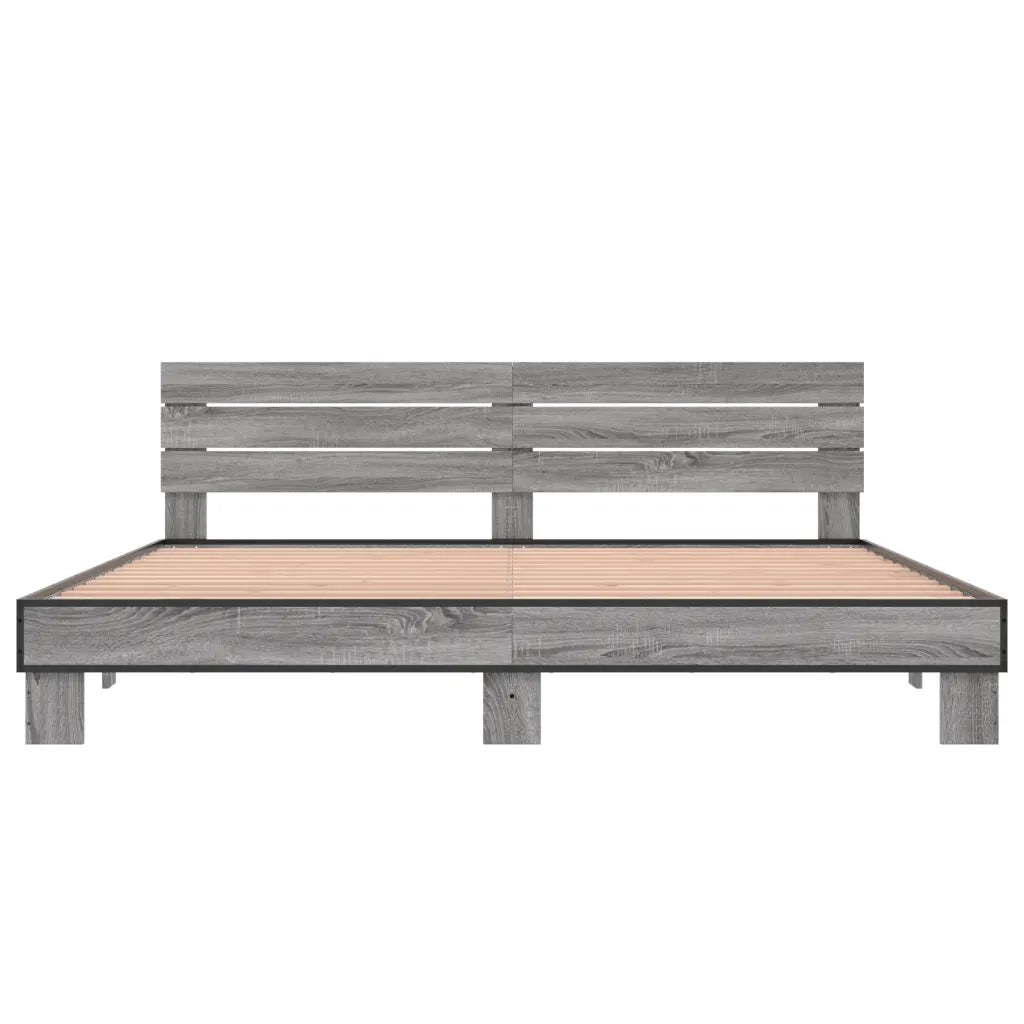 Giroletto Grigio Sonoma 200x200 cm in Legno Multistrato Metallo