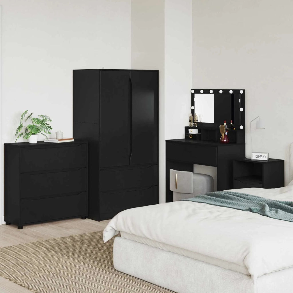 Armadio Nero 80 x 31 x 81 cm Legno multistrato 888848