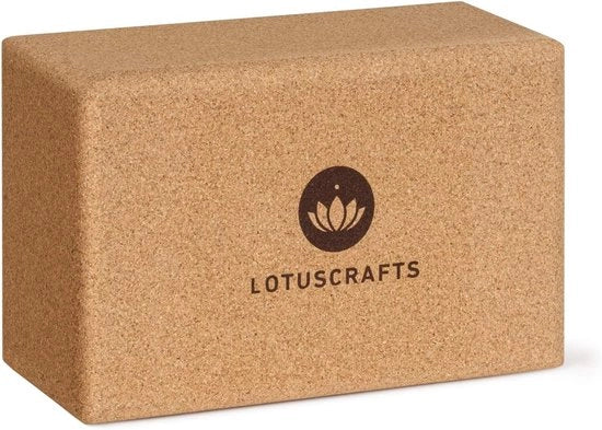 Blocco di Cork Supra Grip - Prodotto in modo Ecologico - Blocco di Cork Naturale per Yoga e Pilates - Adatto per Principianti e Esperti